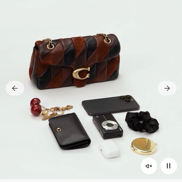 Coach Patchwork Leather Shoulder Bag - Picture 14 of 16